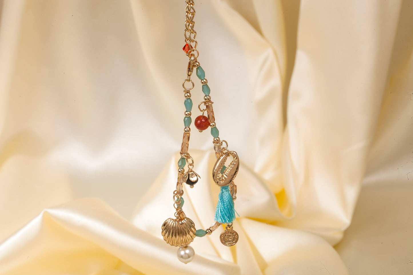 Coastal Carnival - Beaded Charm Bracelet