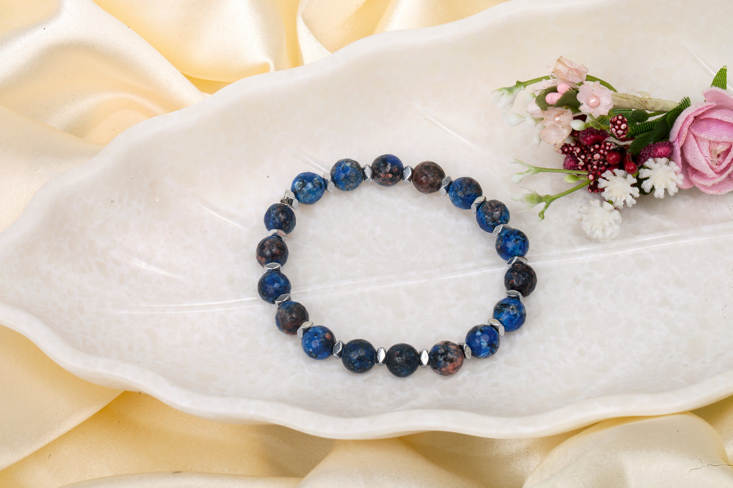 Celestial Grounding - Lapis Lazuli Stretch Bracelet