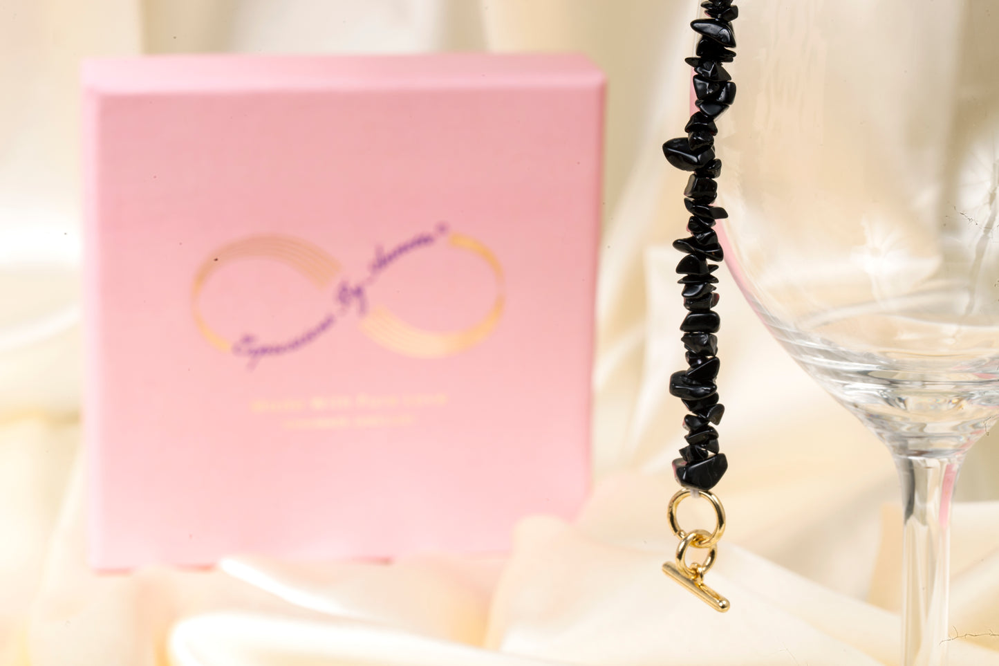 Onyx Raw Chip Bracelet