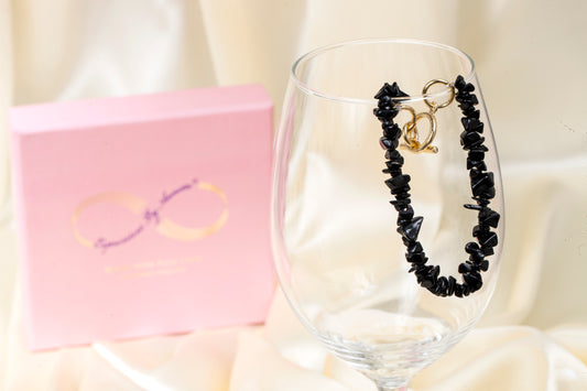Onyx Raw Chip Bracelet