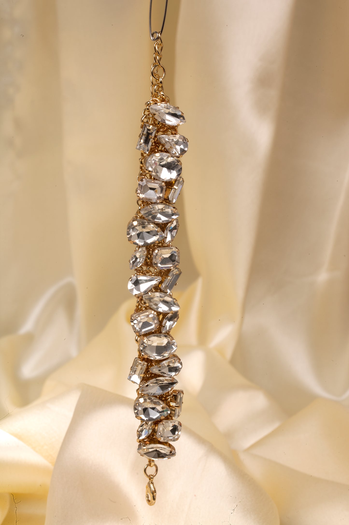 Crystal Cascade Statement Bracelet