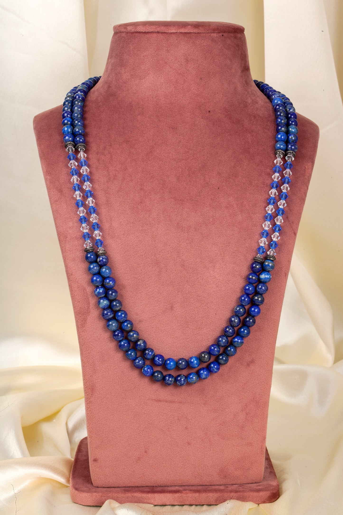 Royal Radiance - Lapis Lazuli & Swarovski Crystal Necklace