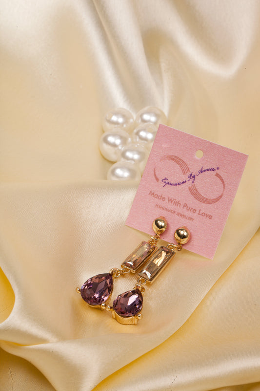 Swarovski Blush Radiance Drop Earrings