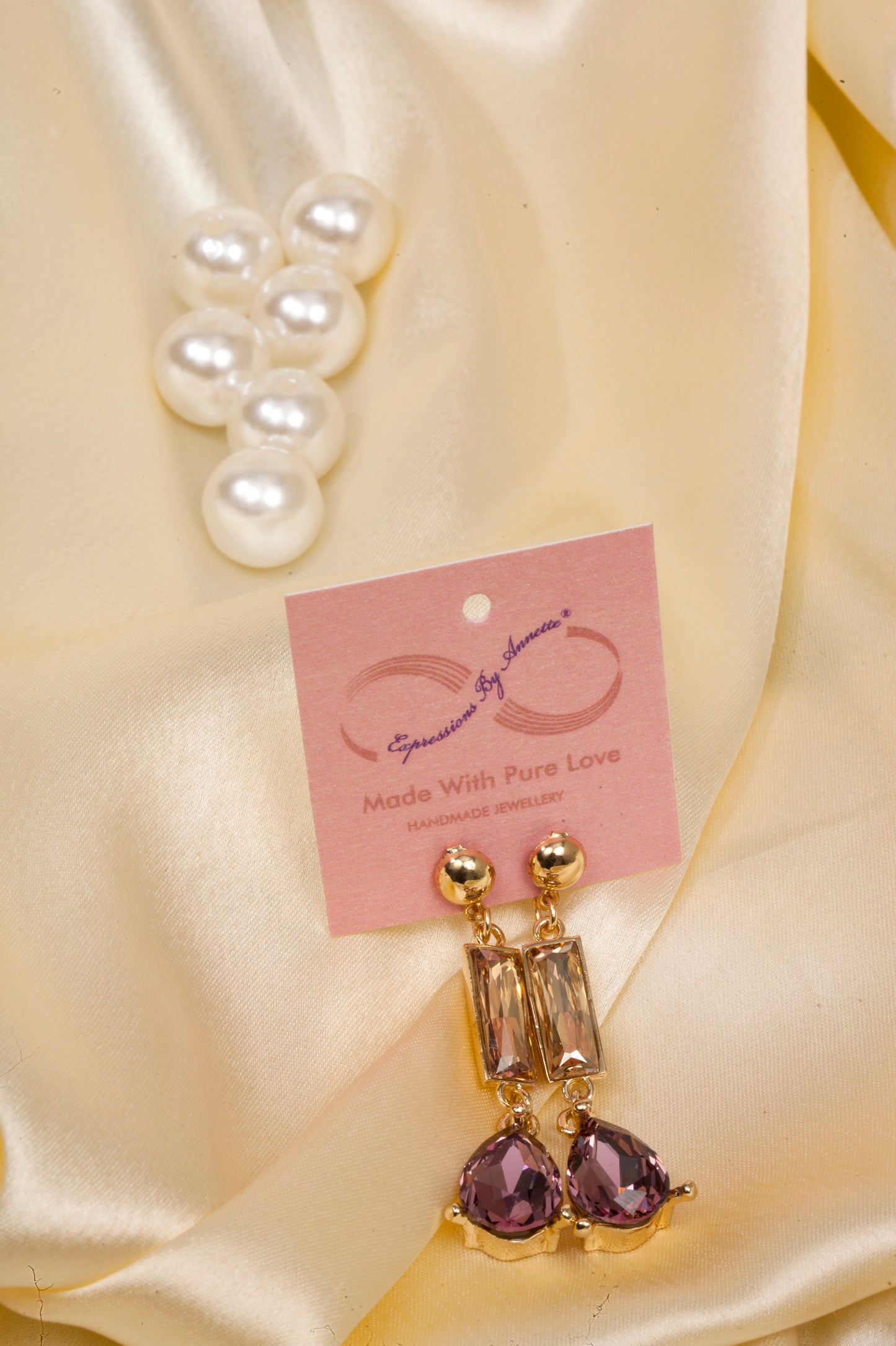 Swarovski Blush Radiance Drop Earrings