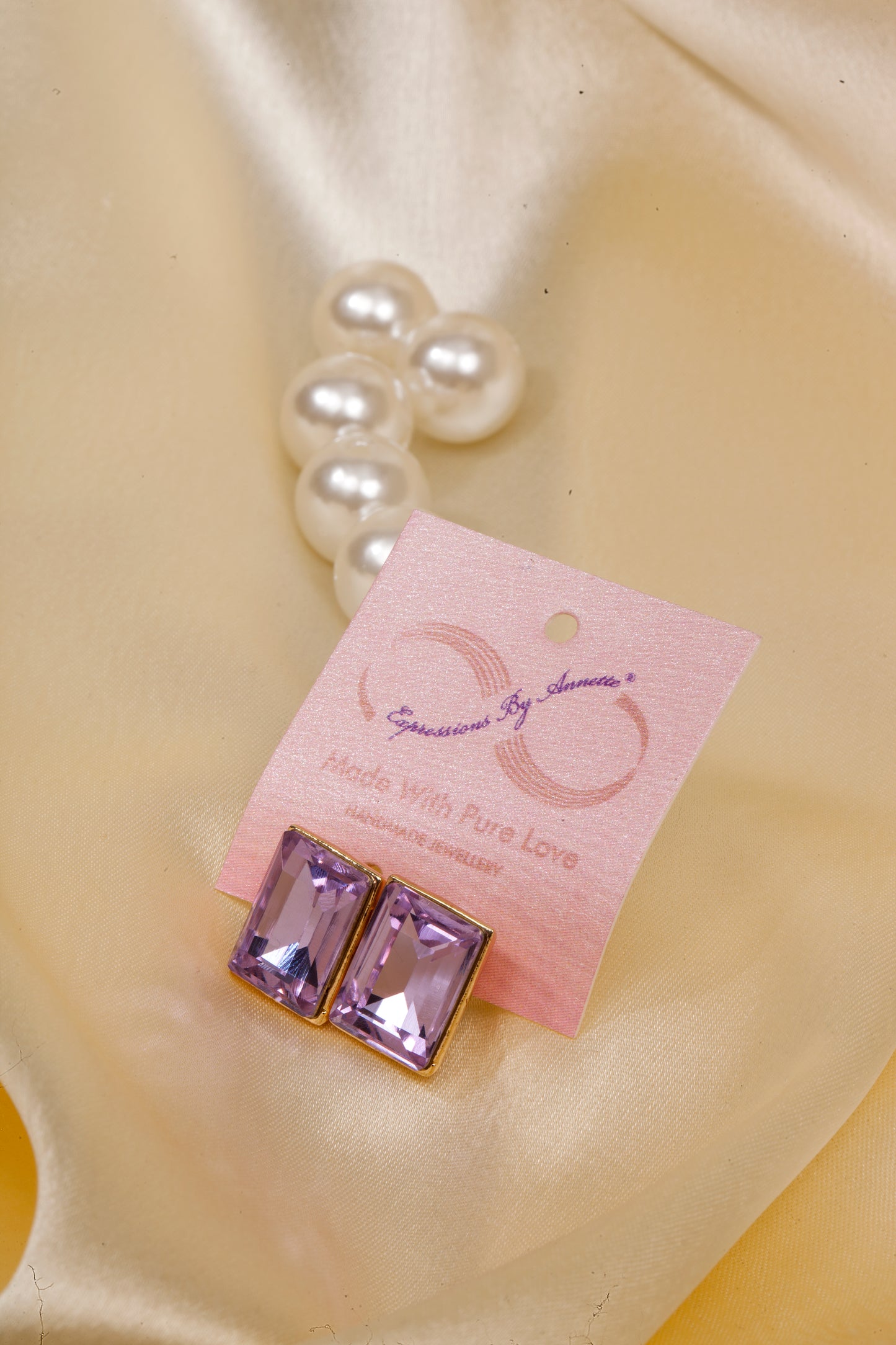 Amethyst Radiance Swarovski Studs