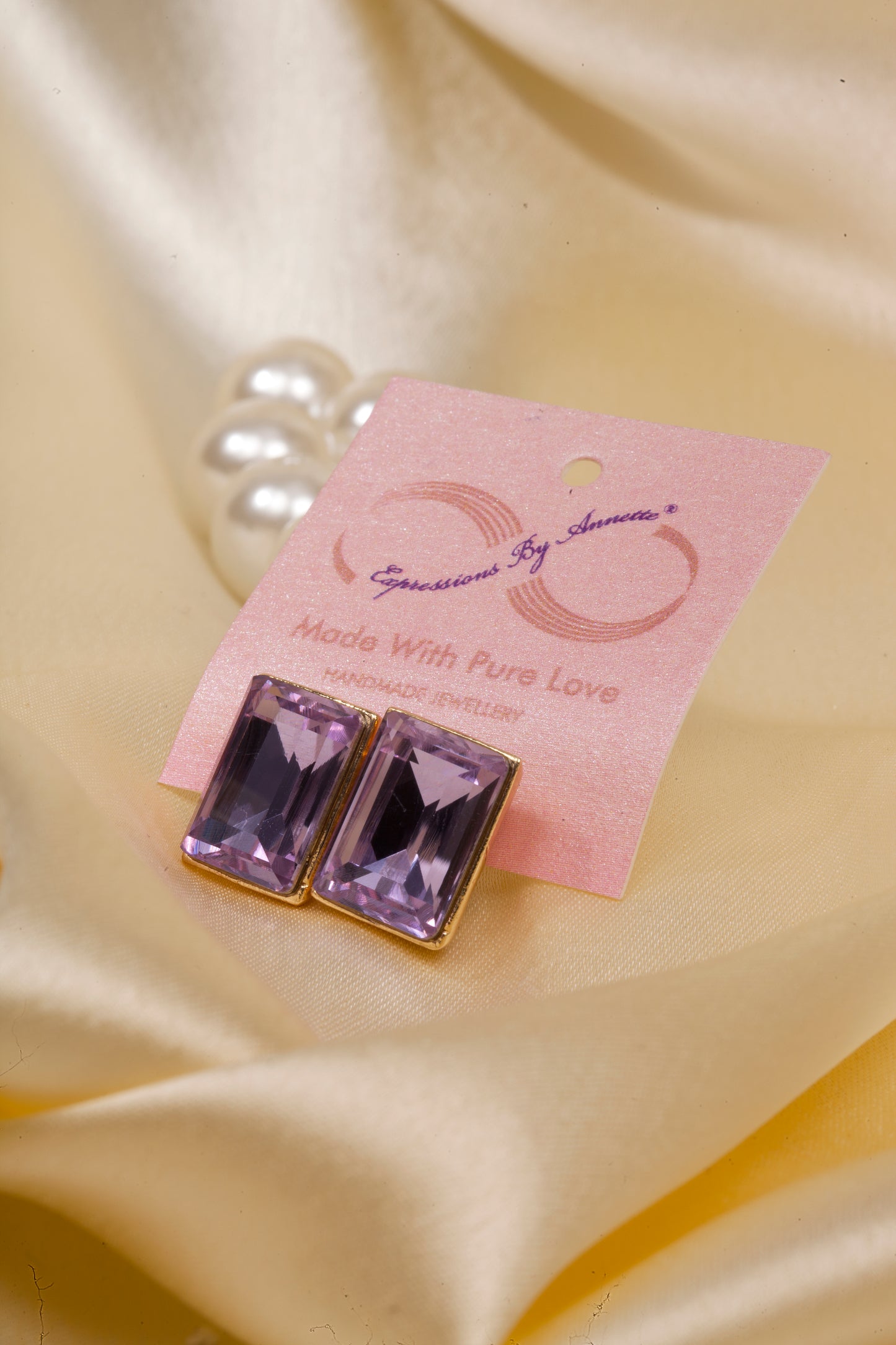 Amethyst Radiance Swarovski Studs