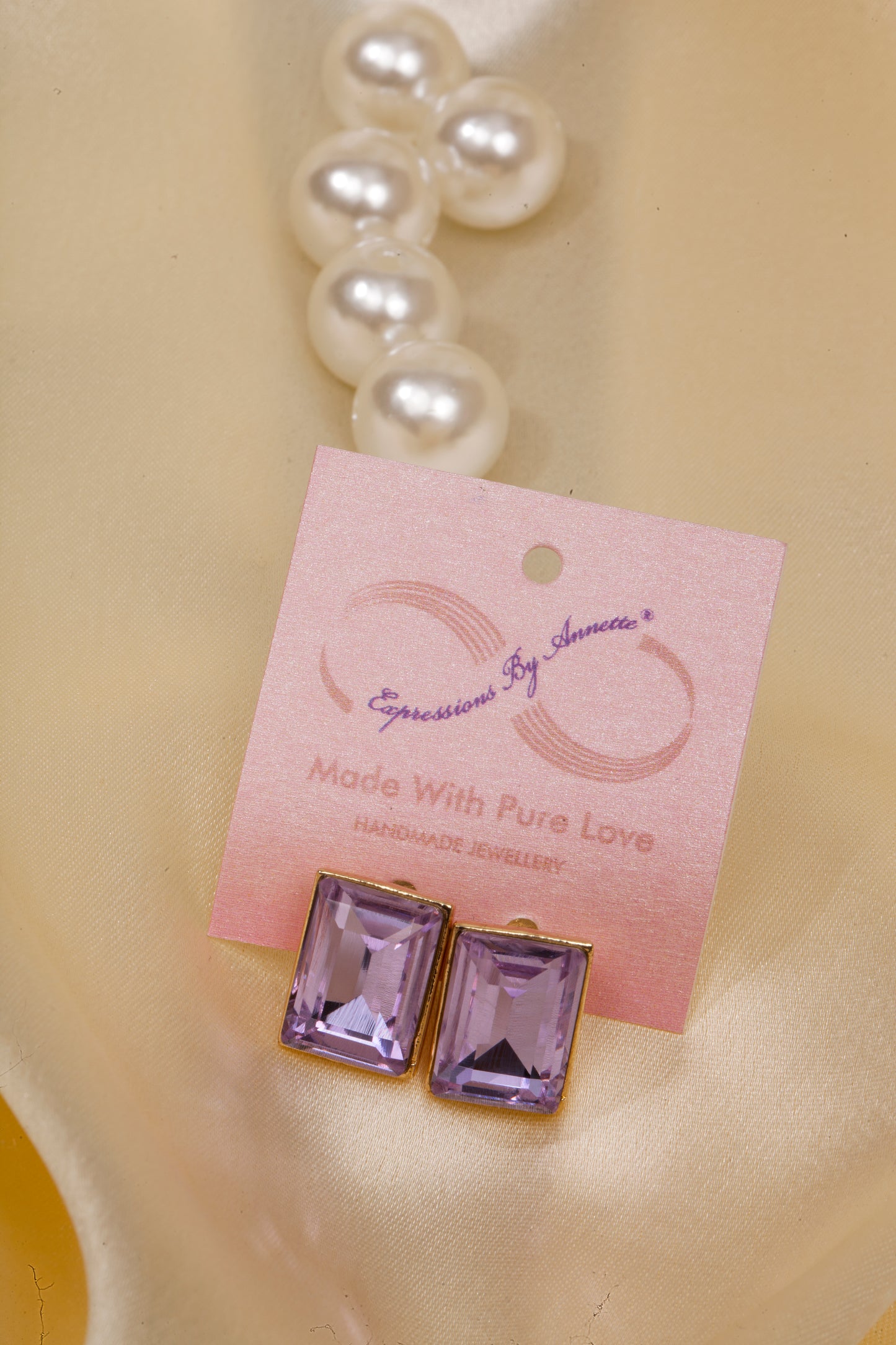 Amethyst Radiance Swarovski Studs
