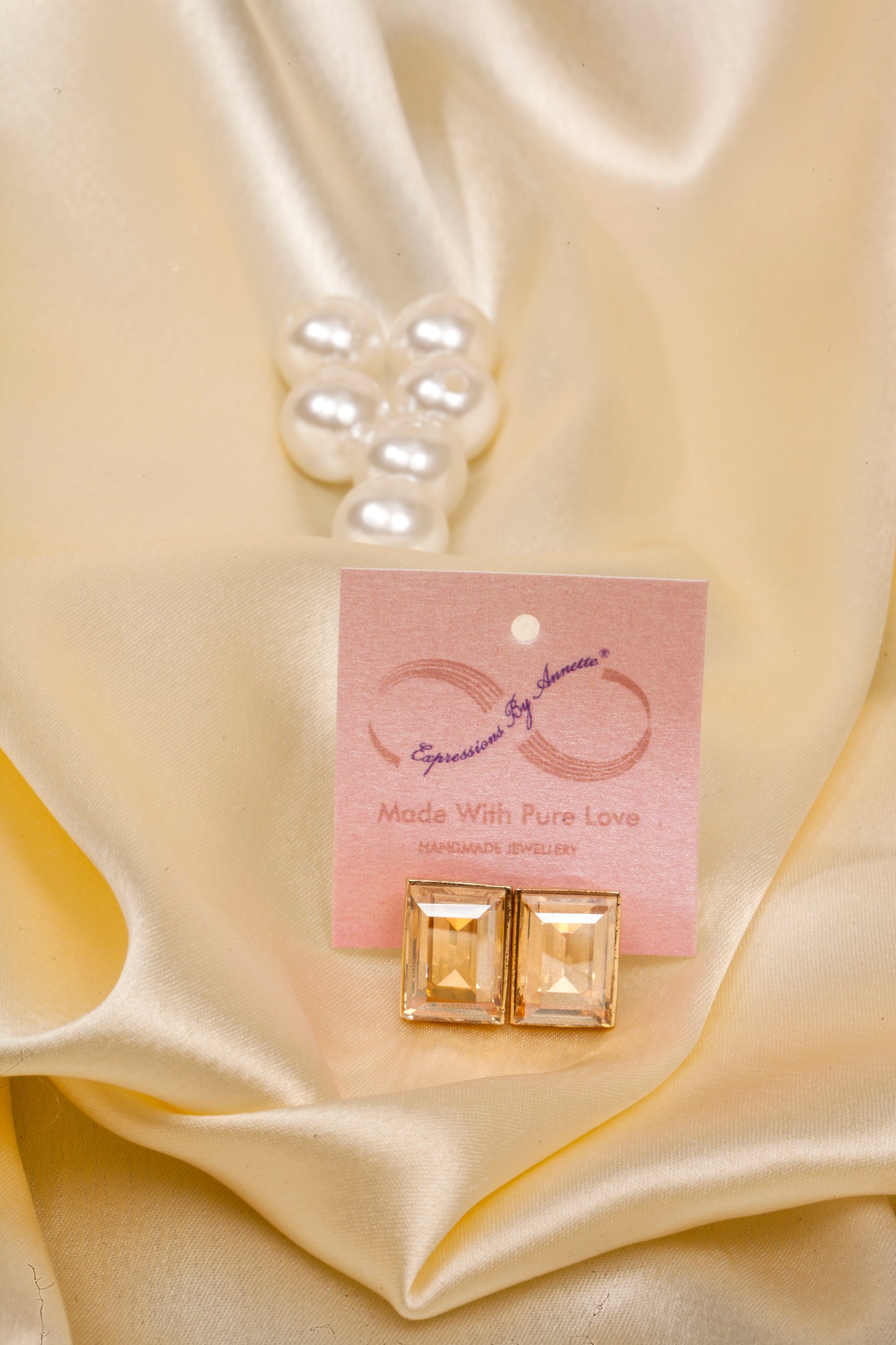 Champagne Glow Swarovski Studs