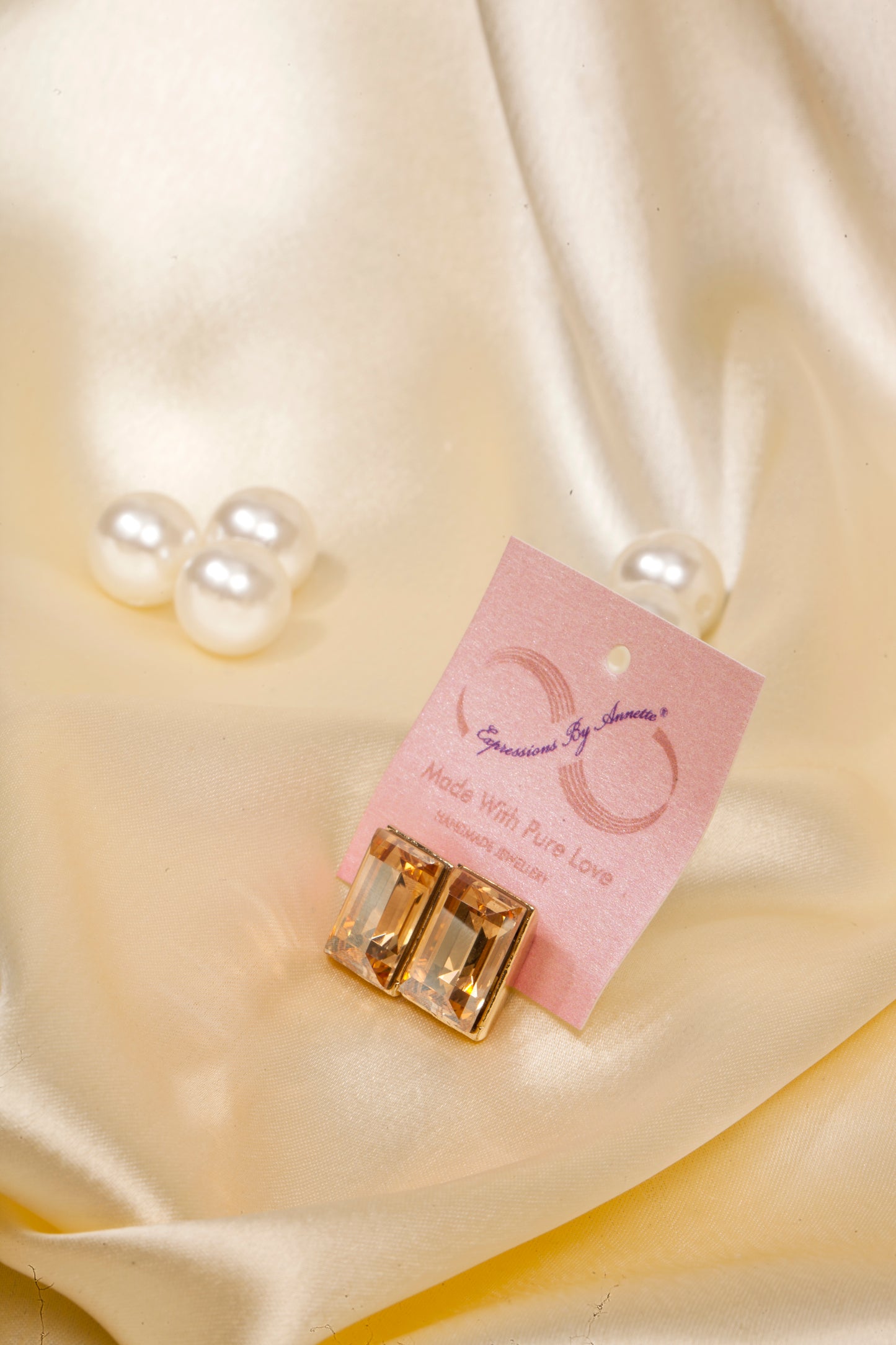 Champagne Glow Swarovski Studs