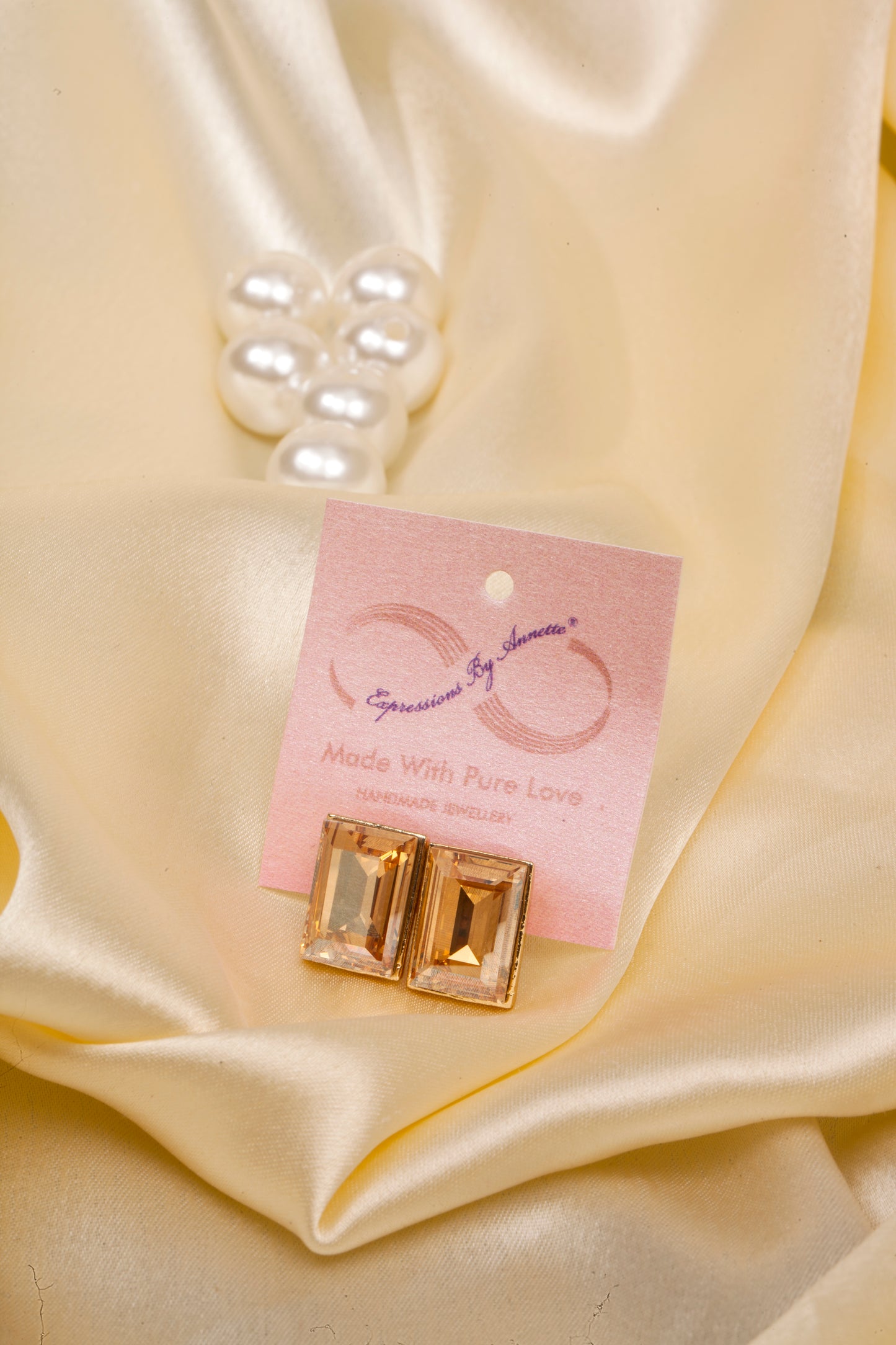 Champagne Glow Swarovski Studs