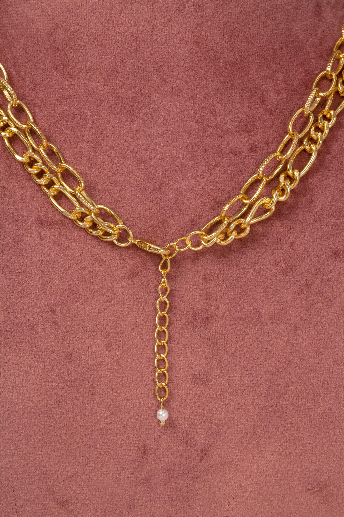 Luxe Dual-Layer Chain Necklace (18K Gold Finish)