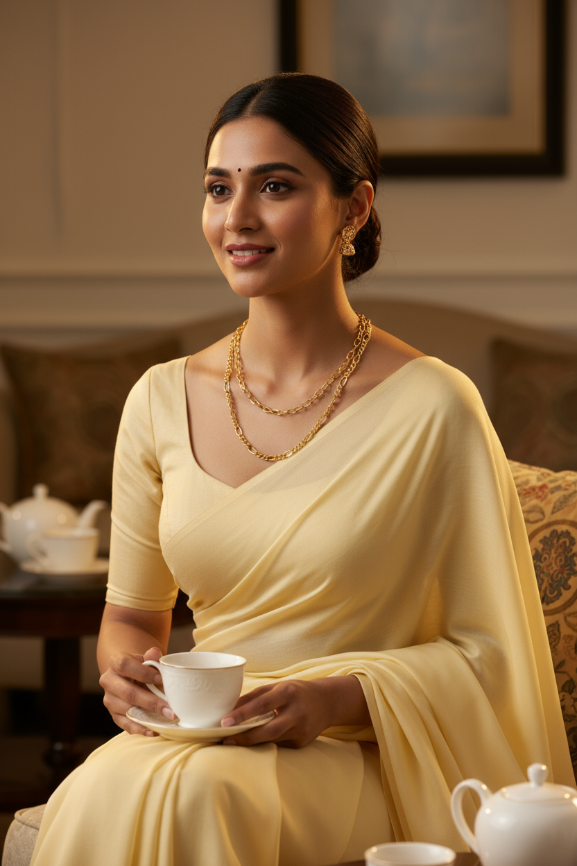 Luxe Dual-Layer Chain Necklace (18K Gold Finish)