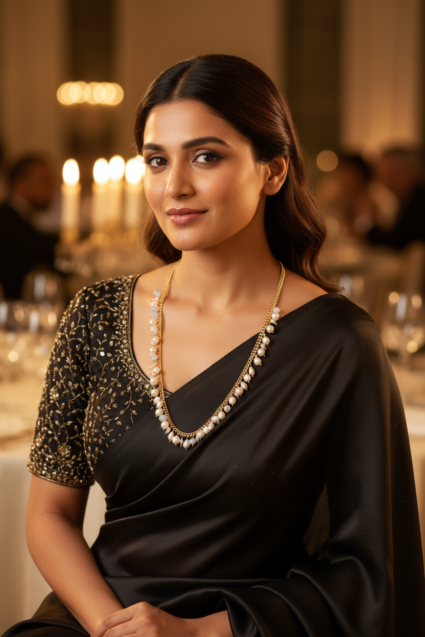 Lustre Cascade Swarovski Pearl Necklace