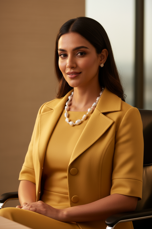 Golden Tide Baroque Pearl Necklace