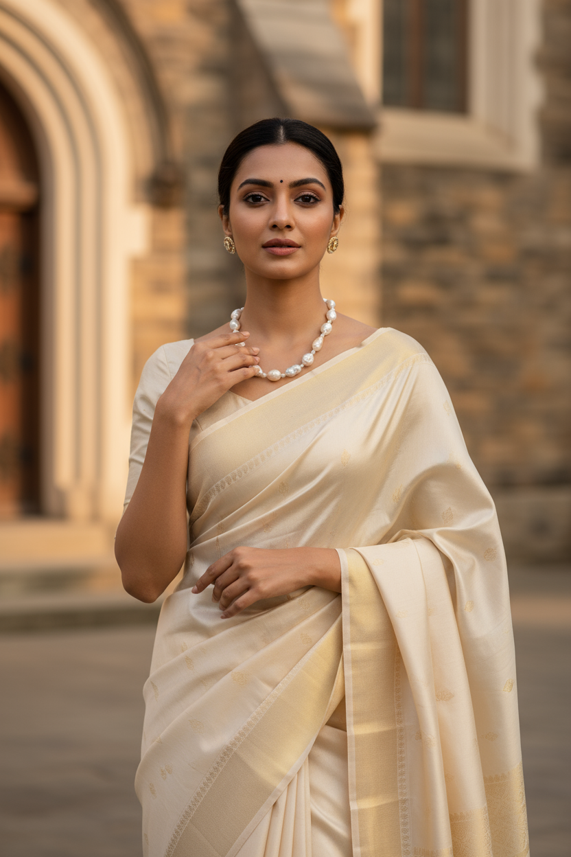 Golden Tide Baroque Pearl Necklace