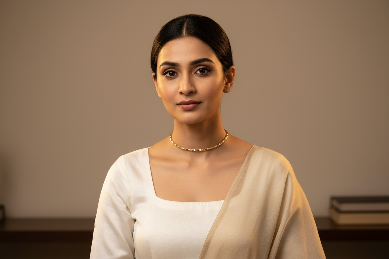 Sleek Twist - Gold-Tone Collar Choker