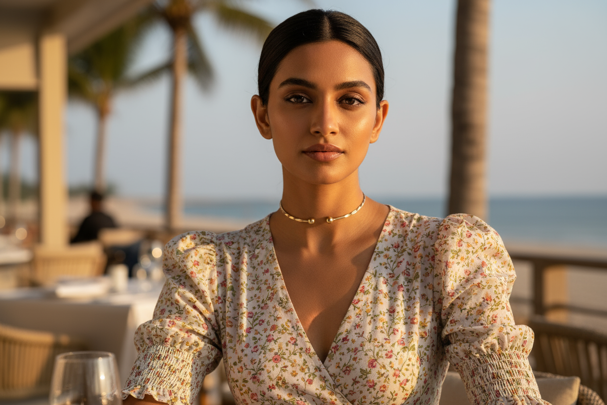 Sleek Twist - Gold-Tone Collar Choker