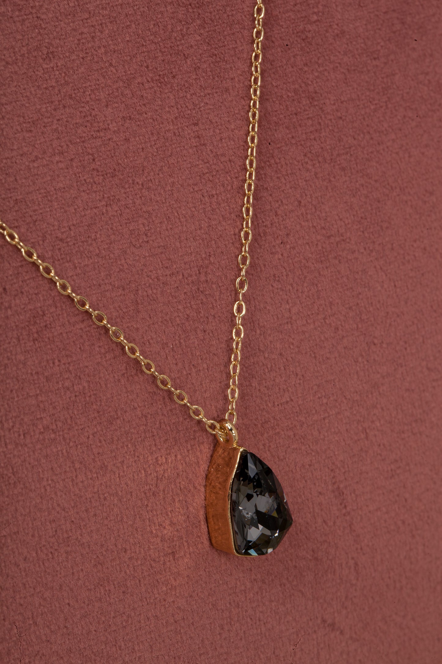 Midnight Drop Swarovski Crystal Pendant