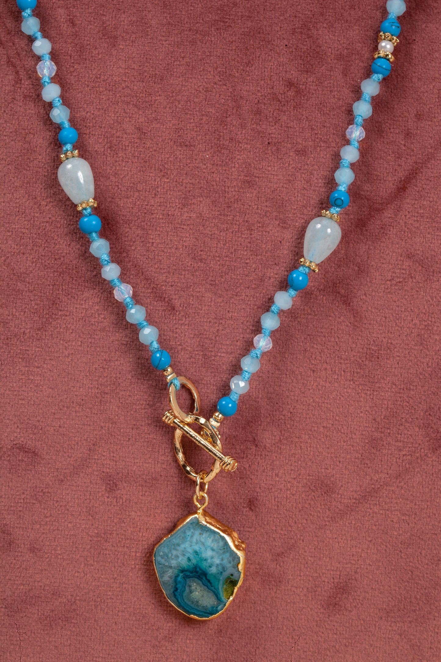 Ocean Spirit Semi-Precious Pendant Necklace
