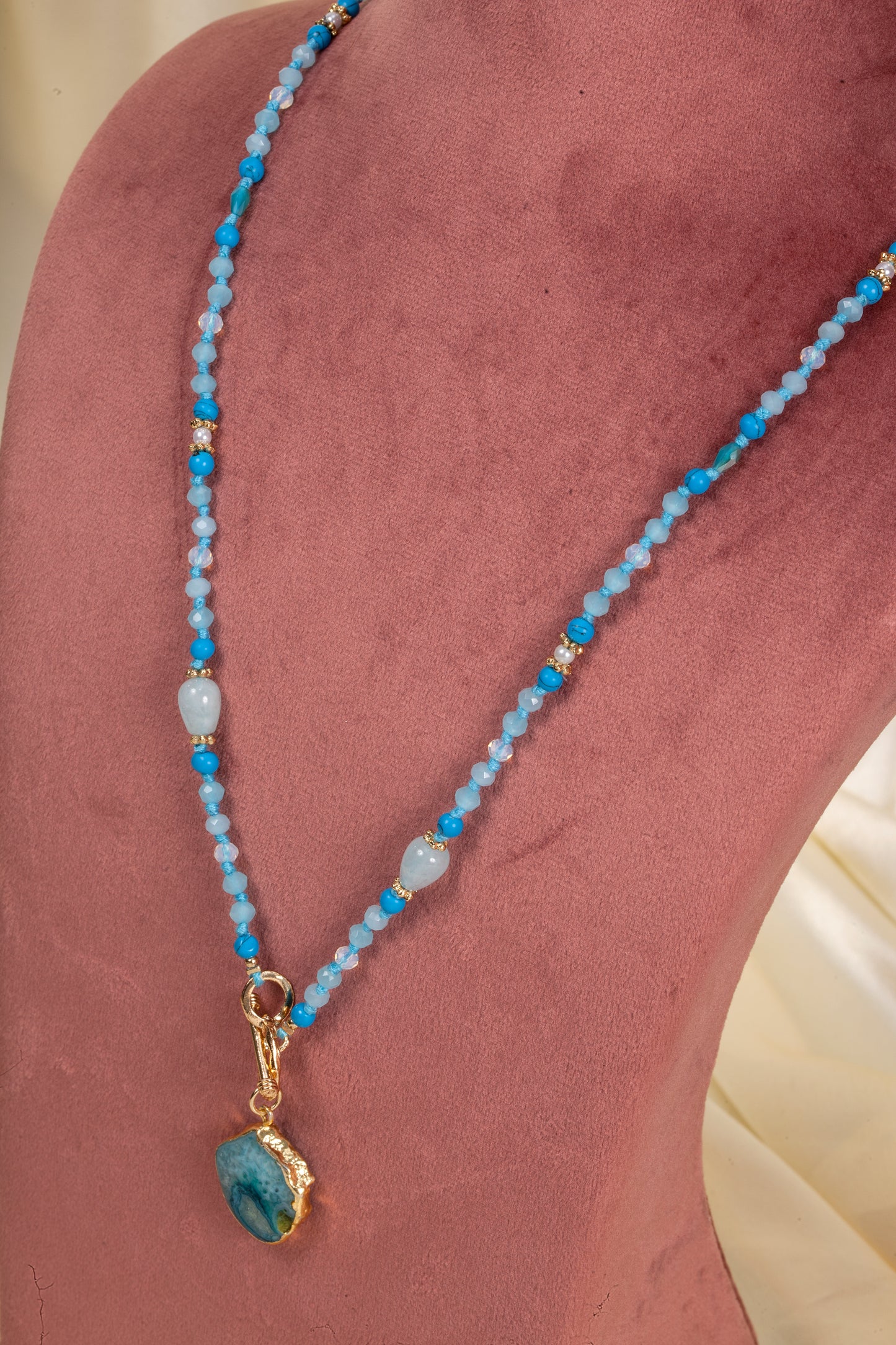 Ocean Spirit Semi-Precious Pendant Necklace