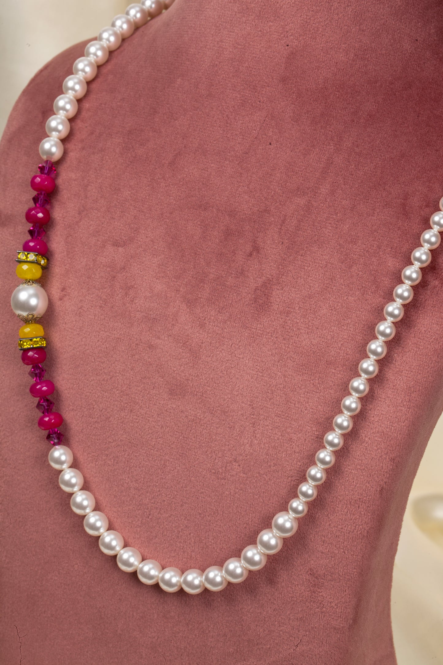 Divine Bloom Swarovski Pearl & Crystal Necklace Set