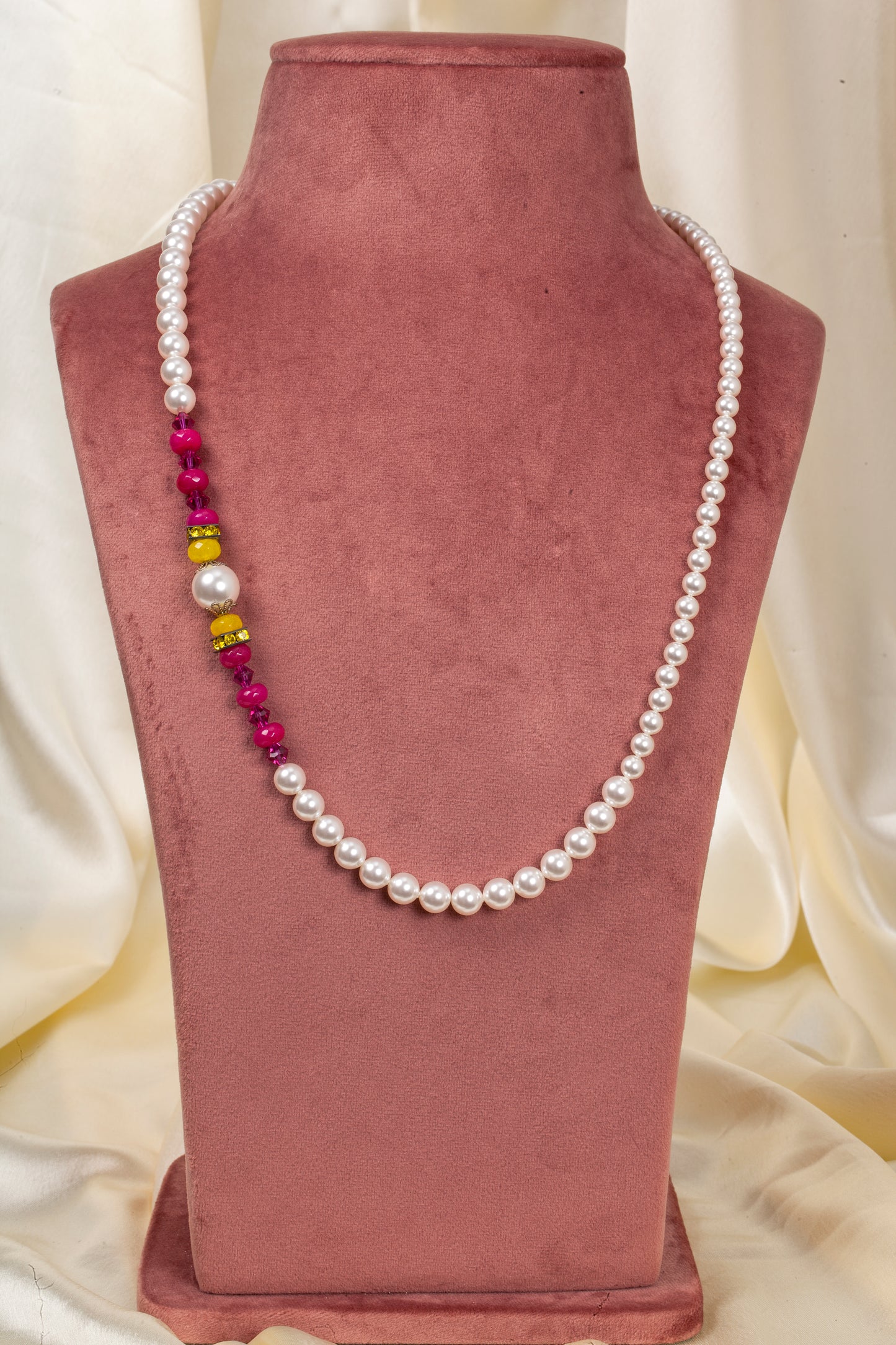 Divine Bloom Swarovski Pearl & Crystal Necklace Set